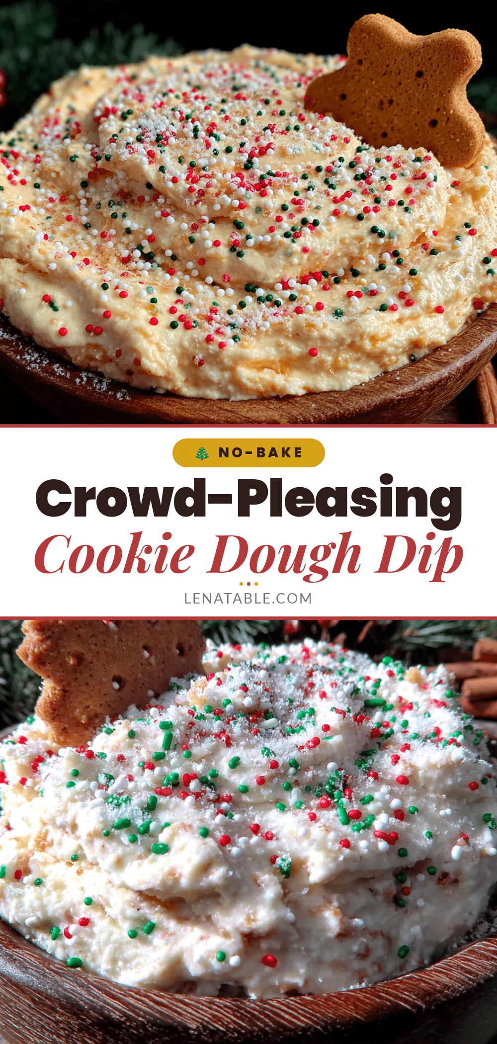 easy no-bake christmas cookie dough dip recipe