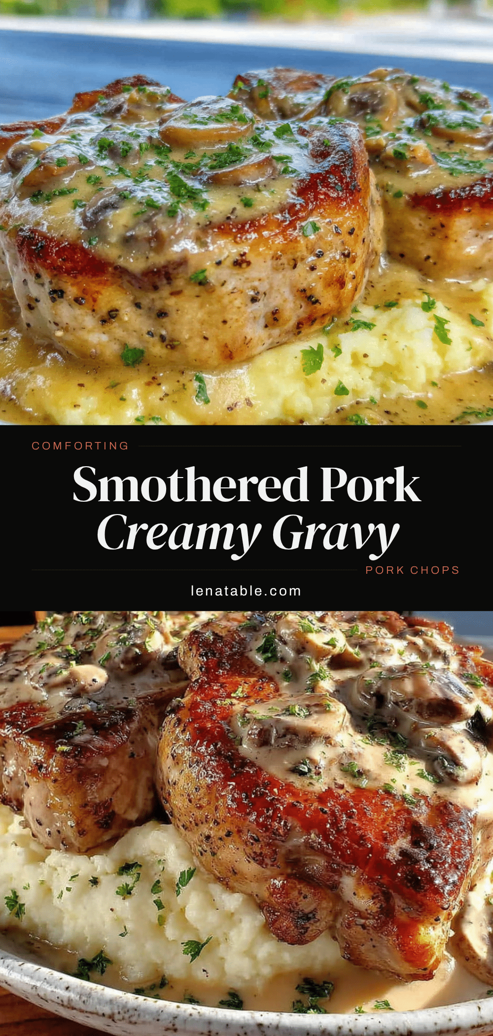 smothered pork chops recipe
